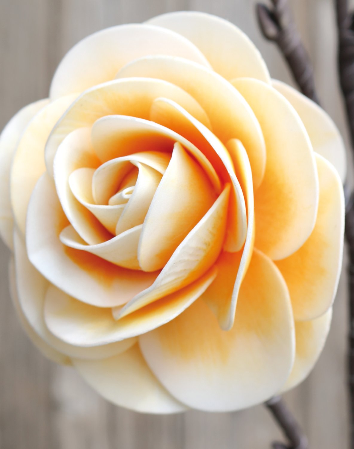 7948 330 a3 Шелковый мягкий цветок 'rose', 3 цветка, 1 бутон, 106 см, желтый H-andreas  - Вид №1