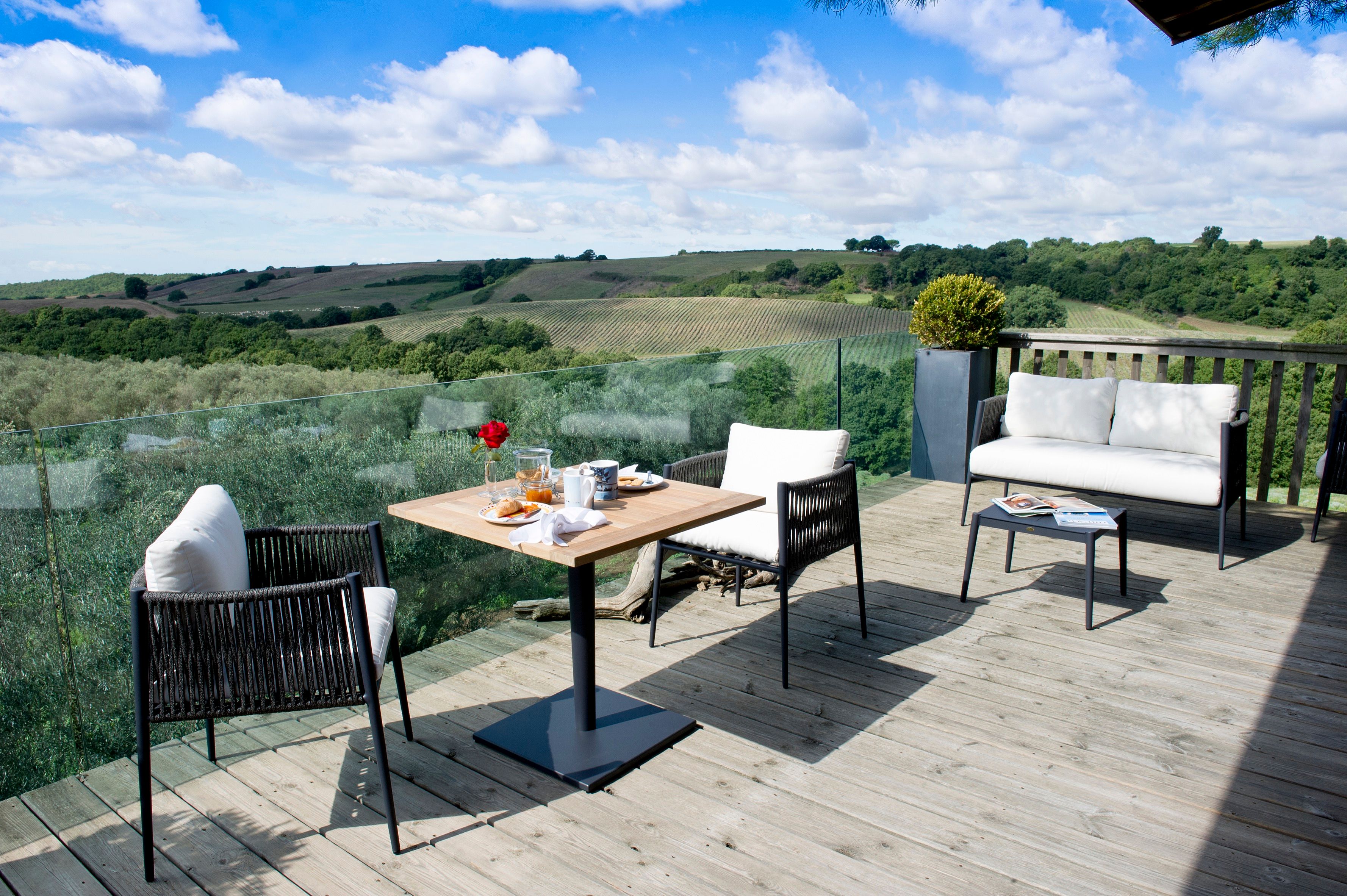 Съемный садовый диван из акриловой ткани Unopiù свет ARCH-00097033 - Вид №8