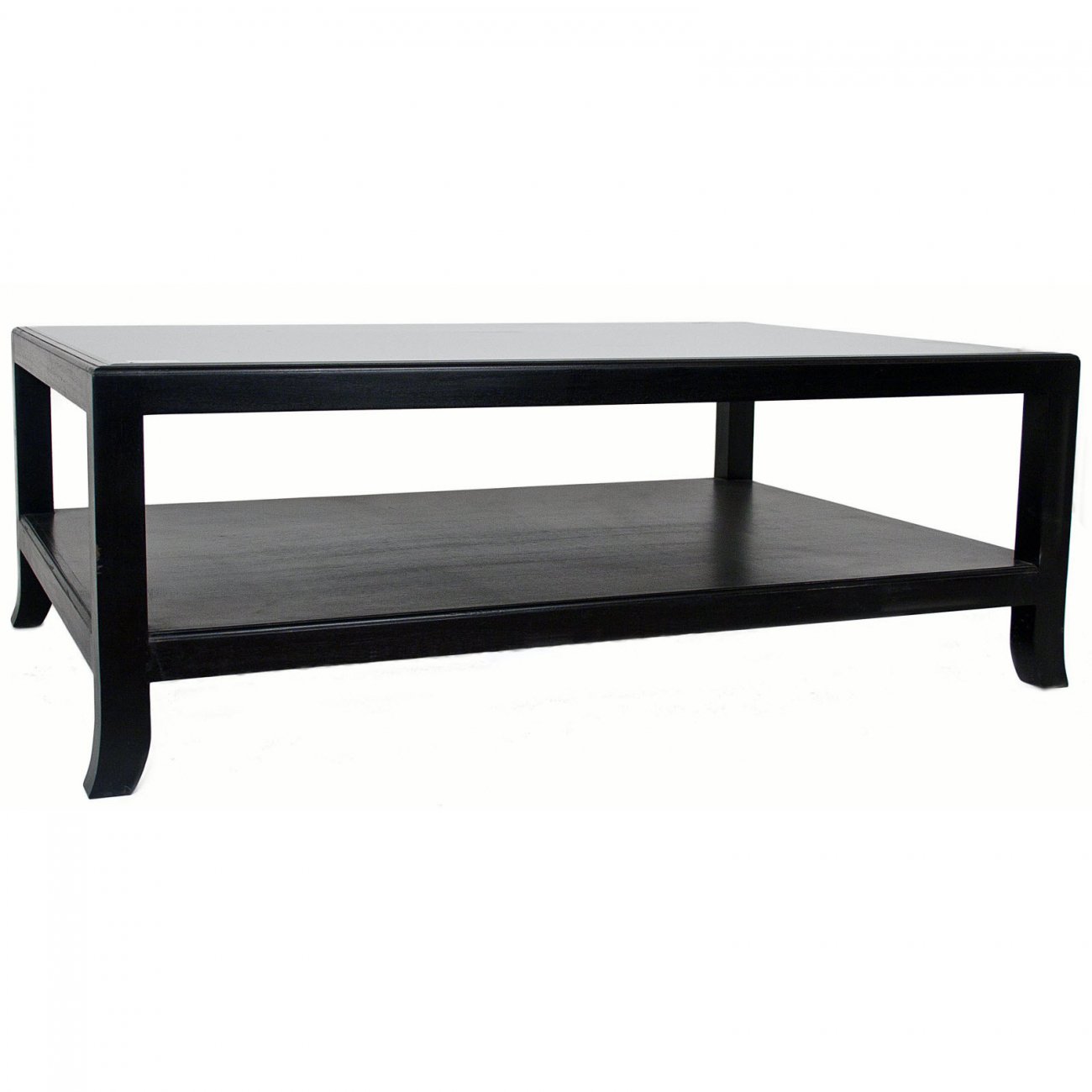 Журнальный столик черный с полкой Black RVASTLEY PUSHA 062902 Черный  - Вид №1