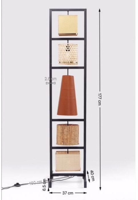 Торшер с прямым и отраженным светом Parecchi nature Santreyd sun-id-1489181 - Вид №3