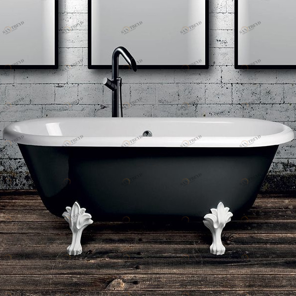 Ванна отдельностоящая Retro Legend New Age Black&White Aquamass NEWAGEBLACKWHITE