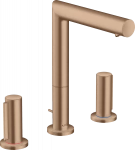 45133310 Смеситель для раковины 200 на 3 отверстия с нулевыми ручками и сливным гарнитуром AXOR UNO