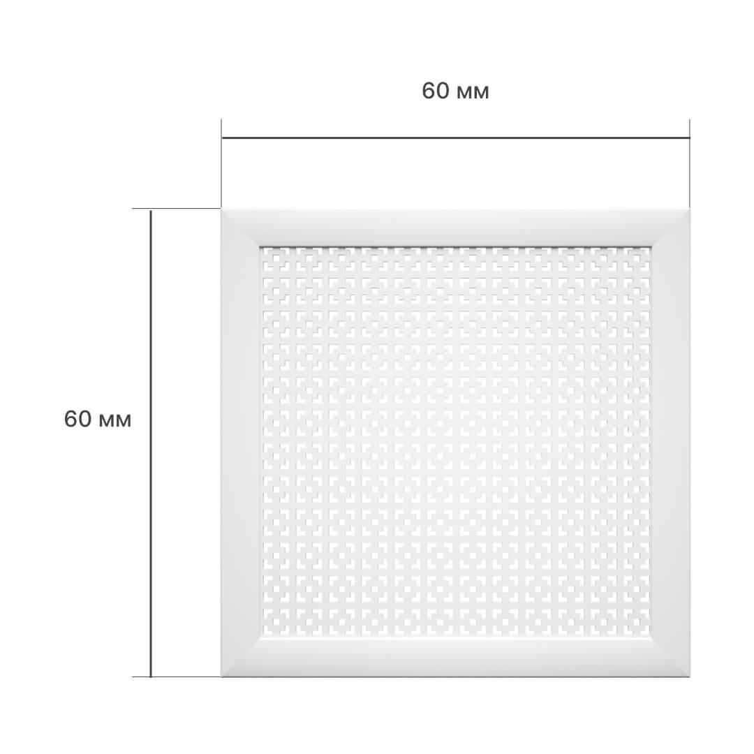 Экран для радиатора 60х60 см Дамаско белый STELLA Standart STSR-1138 - Вид №2
