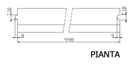 Бордюр дороги Gallotta CORDOLO SVASATO 6/8x20x100 ARCH-00135899 - Вид №2
