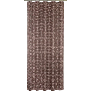 Штора на ленте «Этника» 145x260 см геометрия цвет коричневый