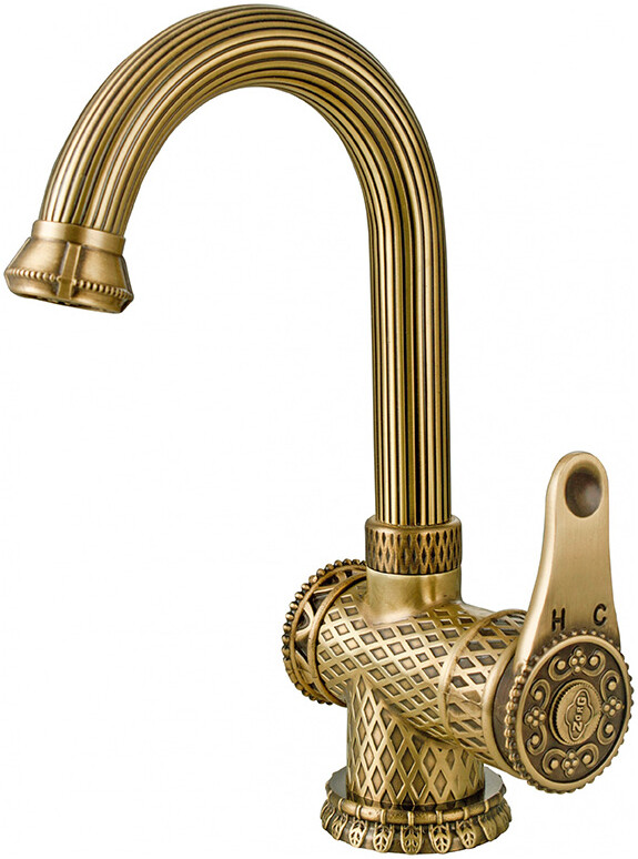 Смеситель ZorG Antic A 411U-BR для раковины, бронза