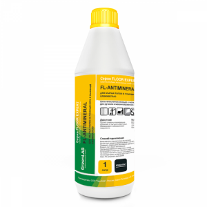 FL-056/1 GreenLAB FL - ANTIMINERAL, 1 л. для мытья полов в помещениях с высокой влажностью и удаления ржавчины и известковых отложений