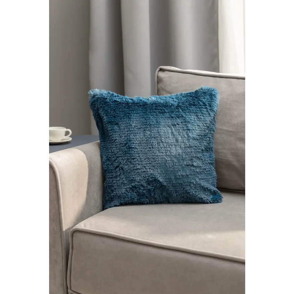 Подушка декоративная Мех 40x40 см цвет синий 82567313 STLM-2159771 BUENAS NOCHES  - Вид №3
