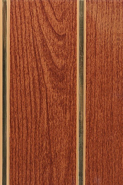 Панель ПВХ Ясень темный софитто "2" 200мм DEKOR PANEL DP145