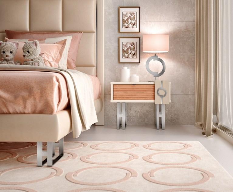 Caroti Прямоугольная прикроватная тумбочка из лакированного дерева с ящиками в современном стиле Concept Art.41 - lift - Вид №1