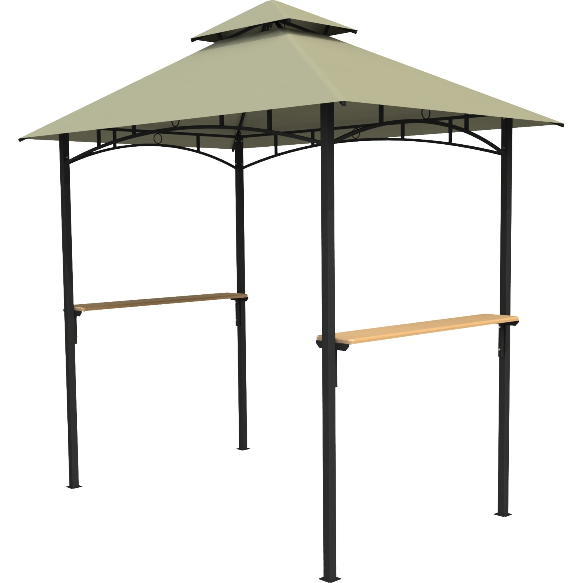 82697255 Шатер садовый Аромат 2.45х1.52х2.56 м сталь серый (без штор) Santreyd 