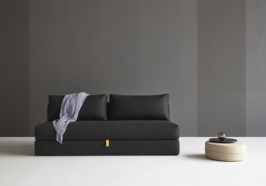 Диван Osvald с черными ножками, 150х200 см, черный Innovation Living OSVALD564 - Вид №7