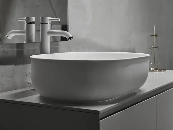 Овальная столешница из твердой поверхности Inbani Prime ARCH-00117196 - Вид №2