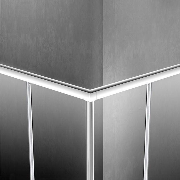 Duka Душевая кабина из алюминия и стекла Quadra – con profili verticali e orizzontali sun-id-1469792 - Вид №2