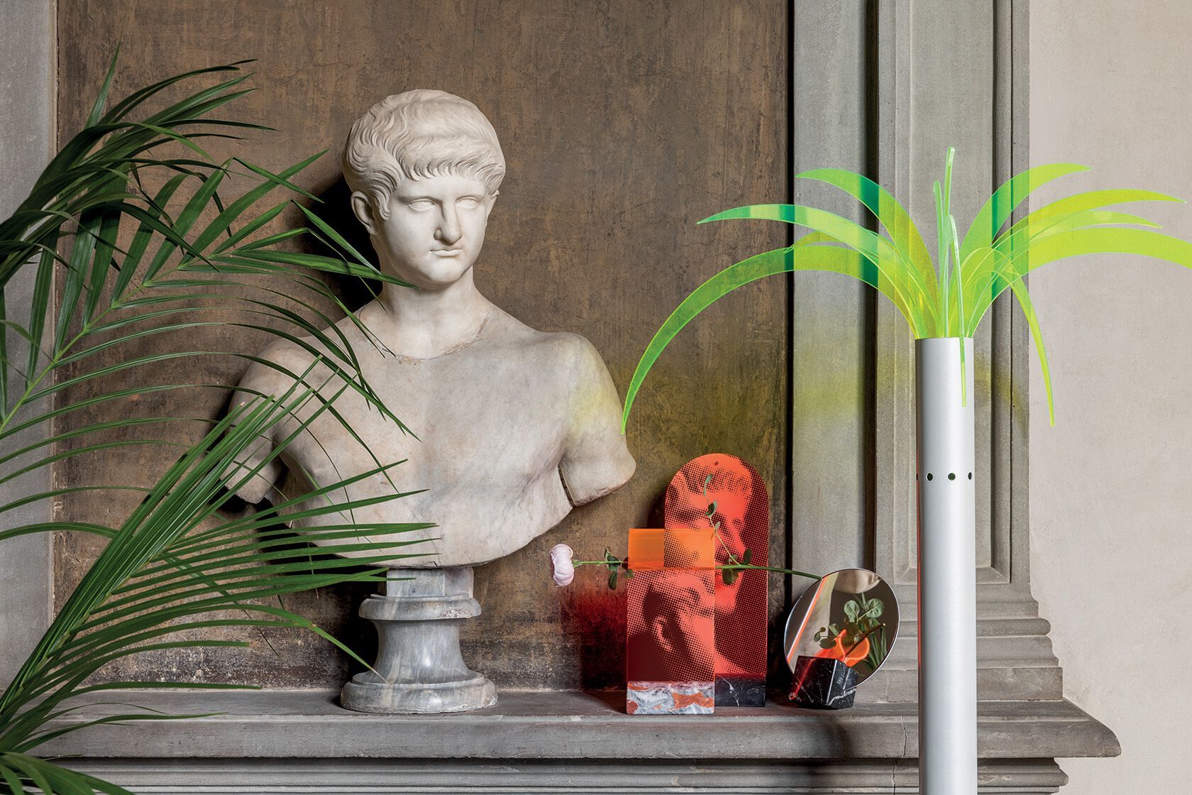 Настольное зеркало / фоторамка из черного мрамора Marquina и PMMA Poltronova Офелия, Spera и Vanitas ARCH-00036116 - Вид №3