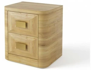 DWFI Прикроватная тумбочка из шпонированной древесины с ящиками  00002208