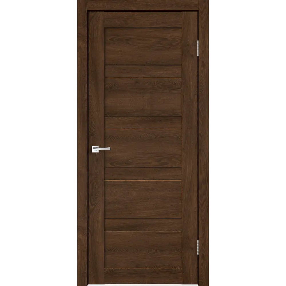 VELLDORIS Межкомнатная дверь Лайн с покрытием Hardflex, дуб тернер венге 70×200 см 88483307 STLM-0898337