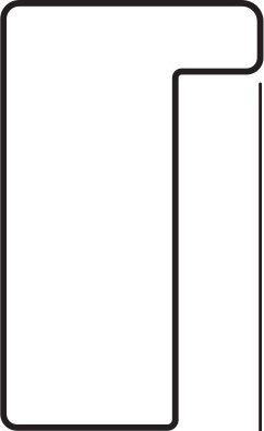 BY 7469 Зеркало в багетной раме - черный 20 mm EVOFORM Definite - Вид №4