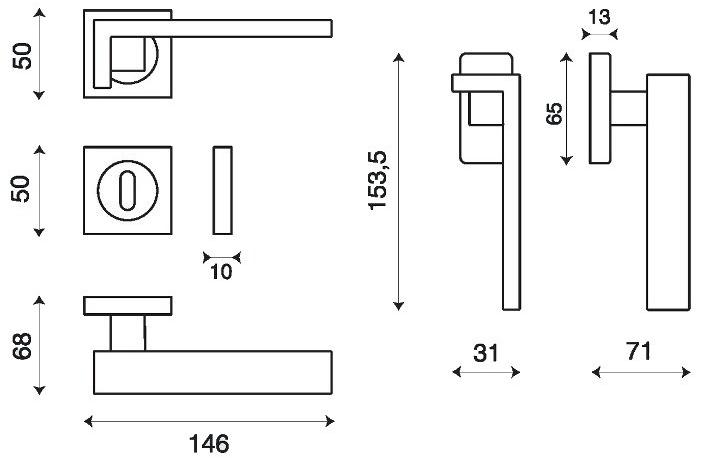 KLEIS Оконная ручка dk Grafite sun-id-1418201 - Вид №1