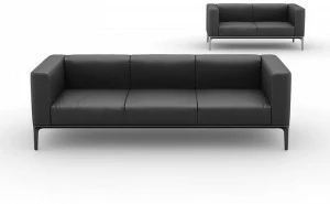 Sovet italia 3-х местный модульный кожаный диван Slim