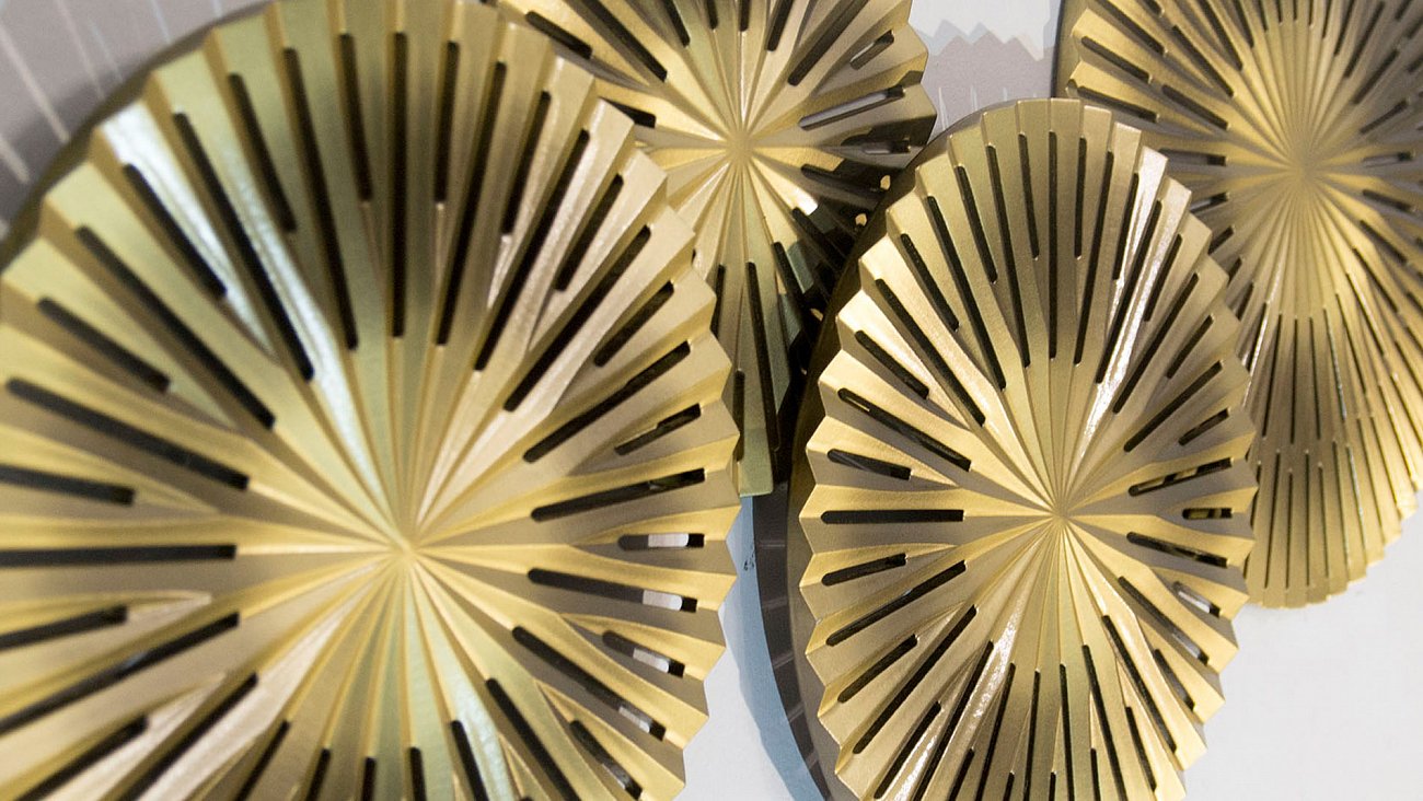 Панно декоративное настенное из дерева 120х70 см золотое Black Touch-4 EVENHOME  00-3878795 Золото;коричневый  - Вид №3