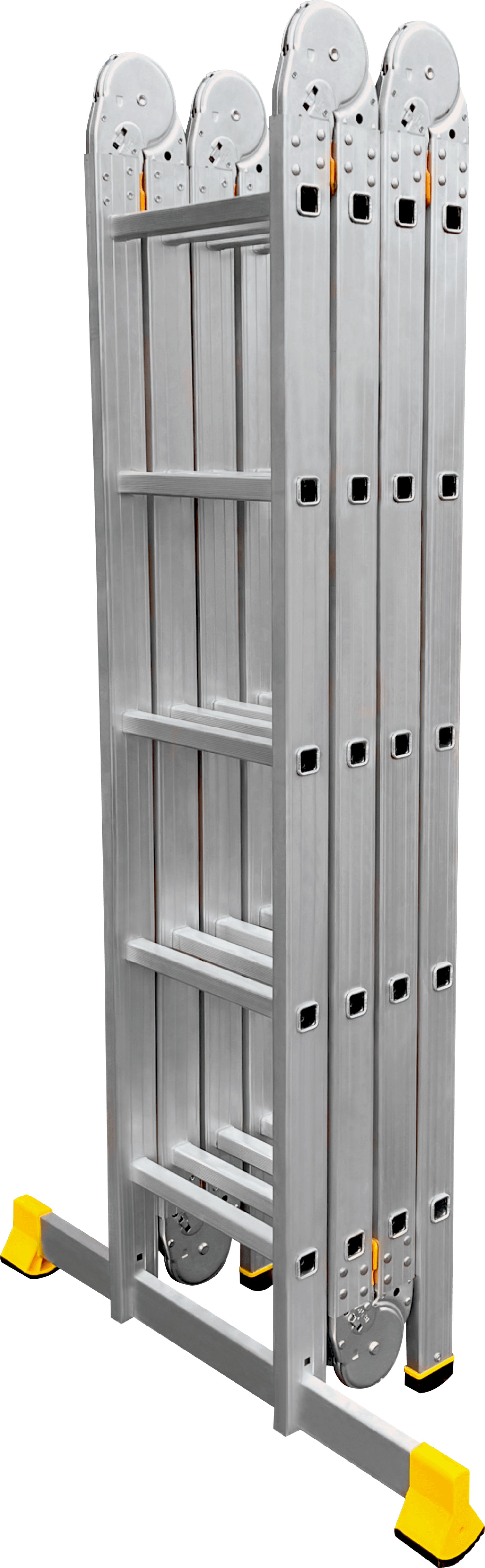 Алюминиевая четырехсекционная шарнирная универсальная лестница (трансформер) T 4155L ALUMET  - Вид №1