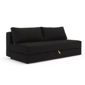 Диван Osvald с черными ножками, 150х200 см, черный