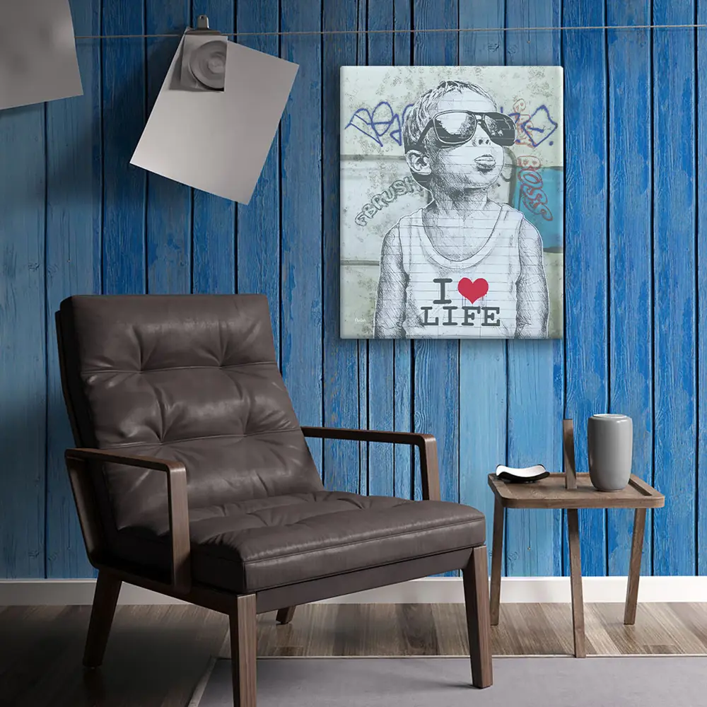 Картина на холсте "Маленький босс" 40x50 см FBRUSH STLM-2146425 - Вид №3