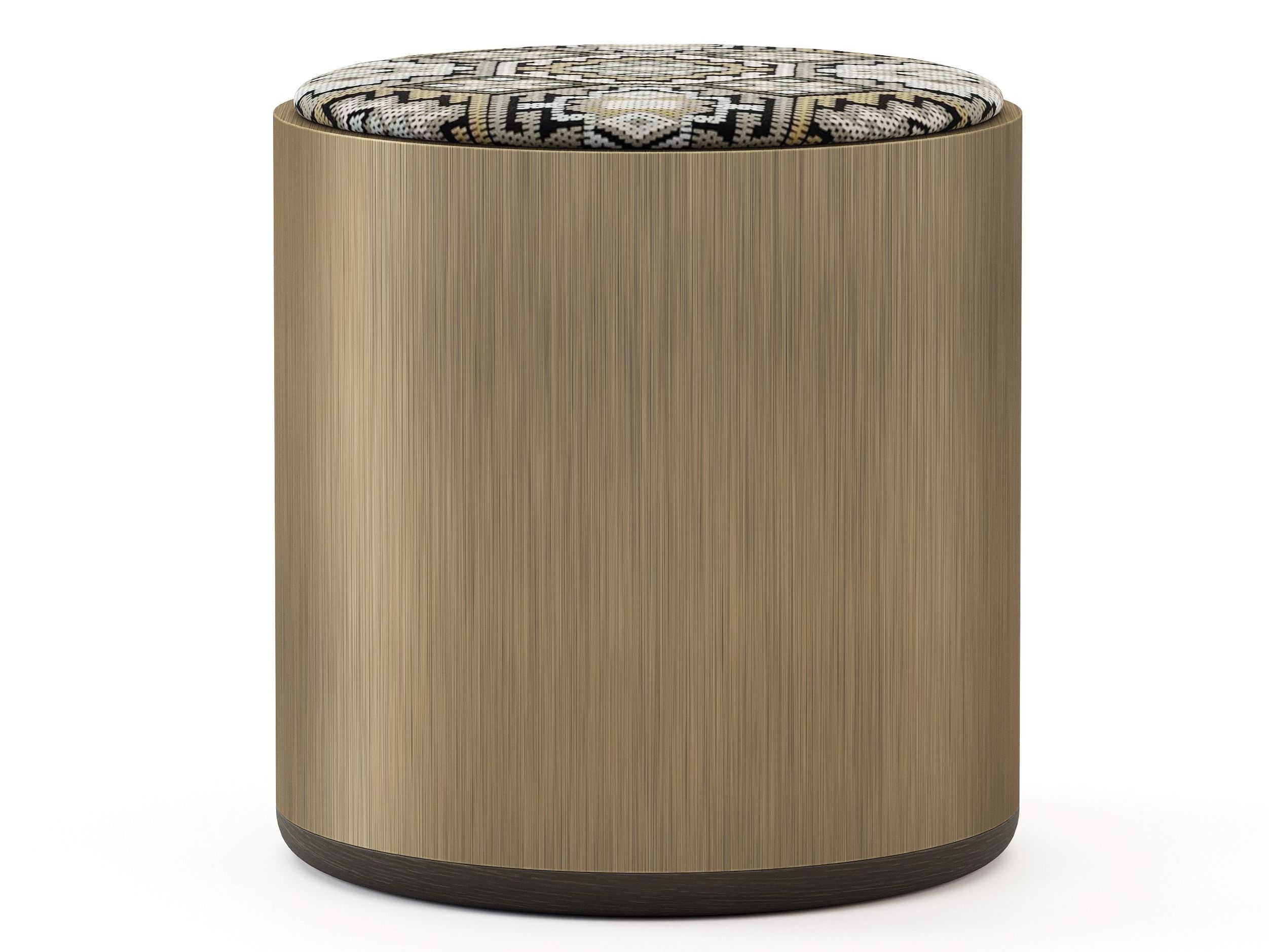 Круглый пуф из шпона Stylish Club His &amp ARCH-00044604