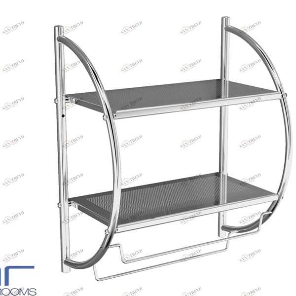 ПОЛКА ИЗ ХРОМИРОВАННОЙ НИКЕЛИРОВАННОЙ СТАЛИ SALGAR Аксессуары для ванной Salgar 2924