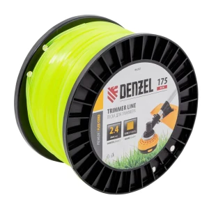 91415914 Леска для триммера Denzel квадрат 2.4 мм х 175м на Din катушке Flex Cord STLM-0958319