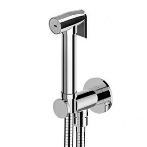 Z94000 Гидравлическая щетка в комплекте с запорным ручным душем из латуни, двойная вешалка для душа с предохранительным клапаном, гибкость 1200 мм. Zucchetti Articoli vari