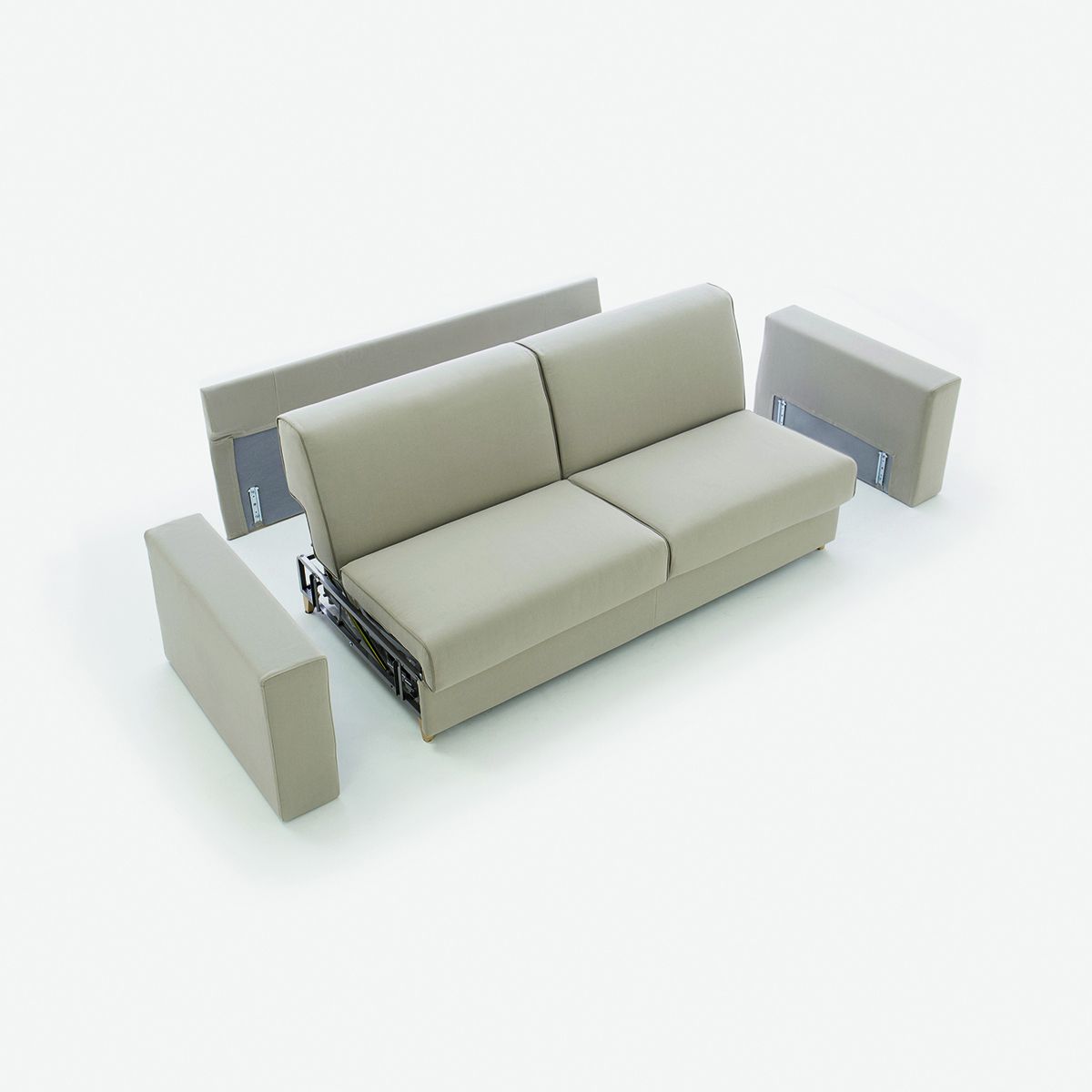 Кожаный раскладной диван-кровать с полуостровом BODEMA All-In ARCH-00131378 - Вид №6