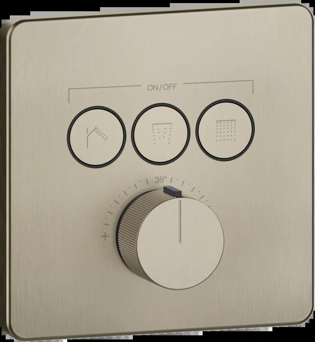 Смеситель для душа 38719 149 Gessi Hi-fi МАТОВЫЙ НИКЕЛЬ FINOX