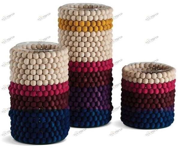 Roche Bobois Ваза из дерева и стекла sun-id-1502993