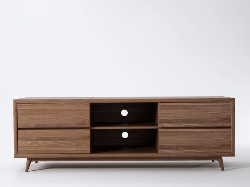 KARPENTER Низкая деревянная тумба под телевизор Vintage sun-id-1382784 - Вид №6