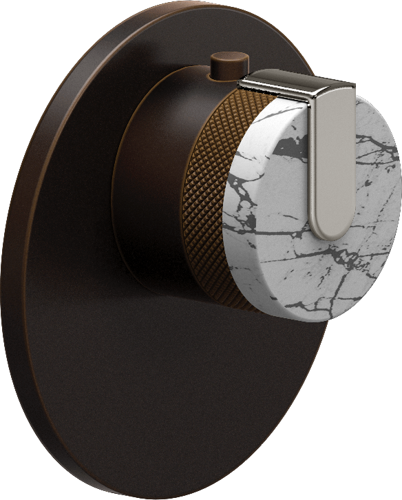 E-8027-R2MWE-L1PC-OB-T Термостатический переключатель 3/4-Внешняя часть GRAFF MOD+