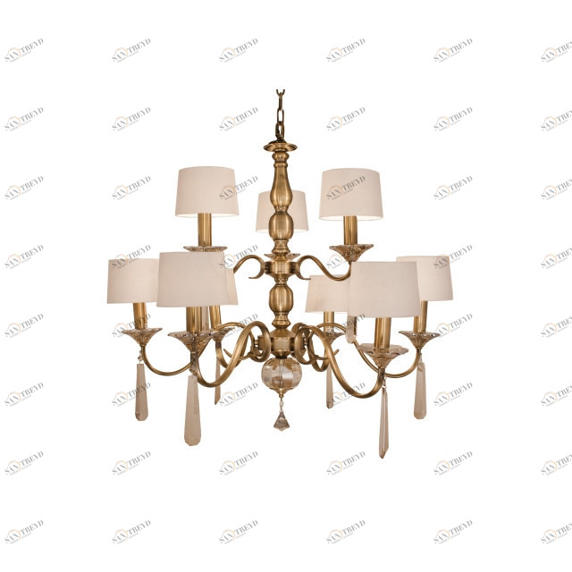 Люстра Charon бронза 5452 RVASTLEY ДИЗАЙНЕРСКИЕ, PUSHA, ДВУХЪЯРУСНЫЕ 061496 Бронза 