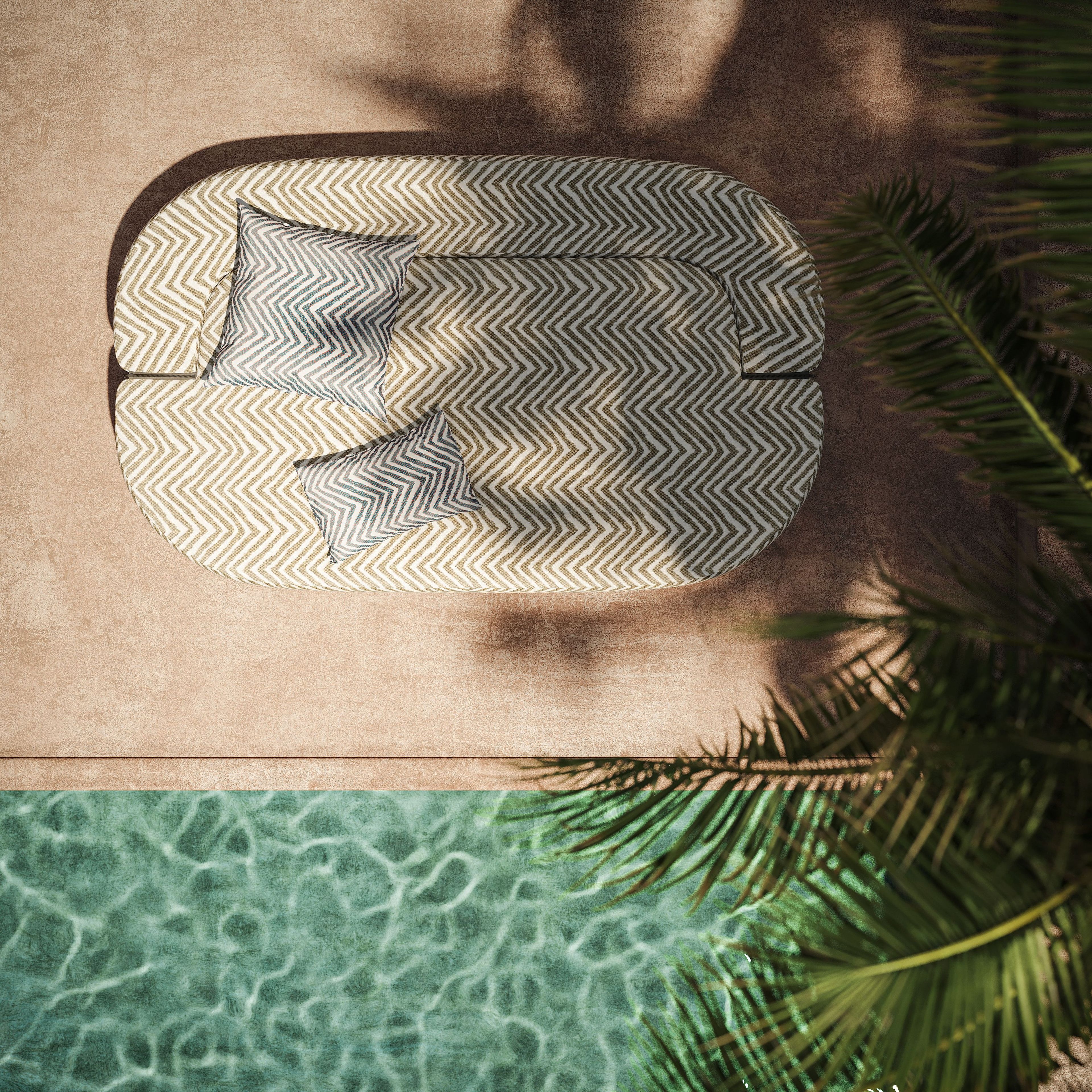 3-местный тканевый садовый диван Liu Jo Living Collection ARCH-00059703 - Вид №8