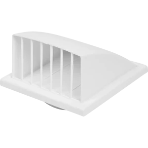 Решётка вентиляционная Вентс 186x186 мм D125 мм пластик цвет белый
