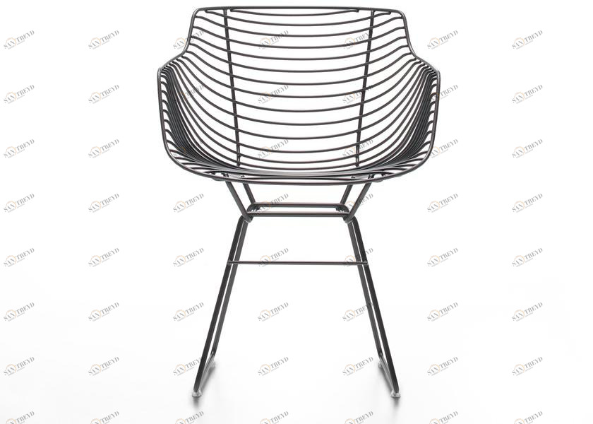 MDF Italia Стул из стали с подлокотниками Flow sun-id-1374587