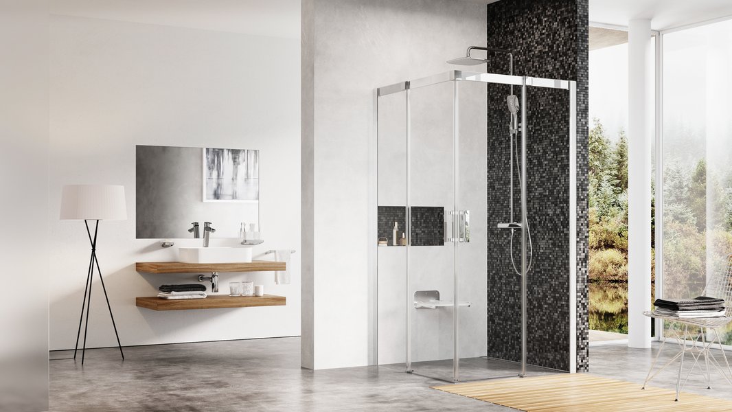 MSRV4-90/90 белая+транспарент Ravak 1WV77100Z1 - Вид №1