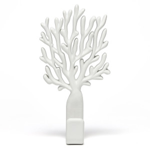 QL10334-WH Крючок coral белый Qualy