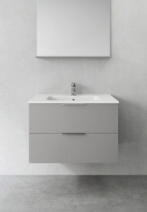 1390236 Шкаф Для Умывальника Компактная Форма Серый 800 Hafa Серый