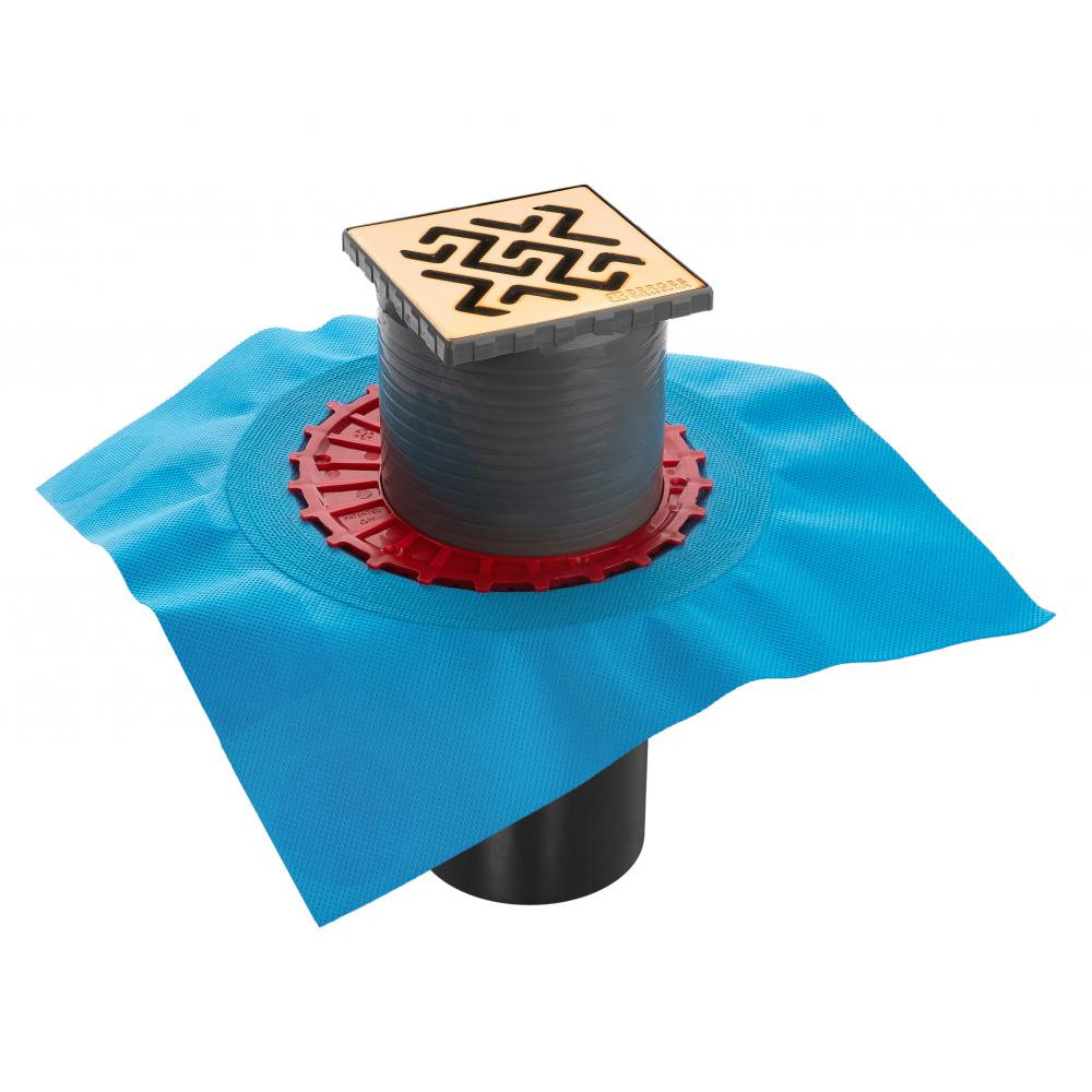 092464 Трап водосток ZENTRUM Antik 100х100  Berges ZENTRUM Antik 