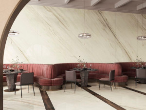 Пол / керамогранит с мраморным эффектом