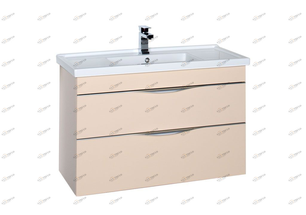 Тумба с раковиной Aquanet Эвора 100 бежевый 0018402300182325