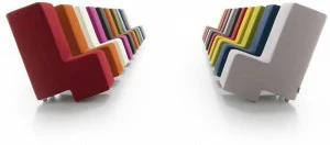 Felis Кресло в современном стиле с обивкой из ткани на колесиках по контракту Complements