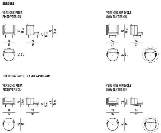 Minotti Кресло с подлокотниками Torii sun-id-1388471 - Вид №10