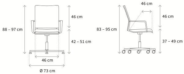 Wagner Вращающееся кресло с 5 спицами W70 3d sun-id-1350522 - Вид №5